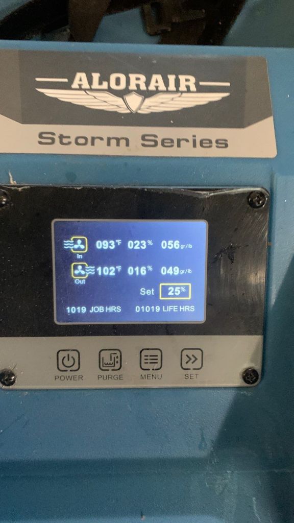 dehumidifier for water damage restoration