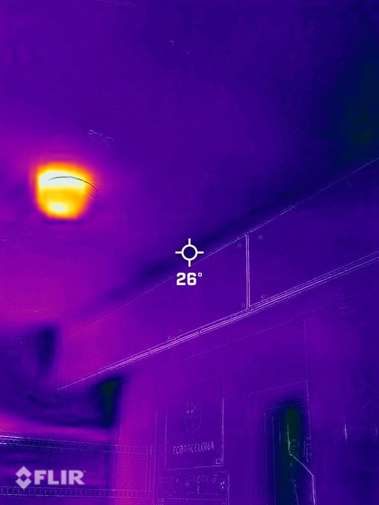 A water damage restoration company restoring a cabin